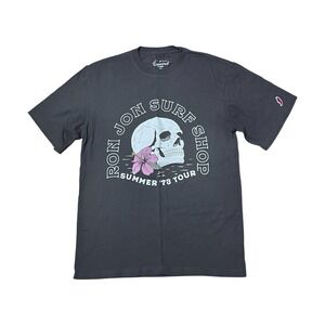 Unwind League Ron Jon Summer '73 Tour Grey TShirt Sm Surfer Goth Streetwear Boho